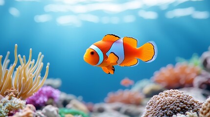 Sustainable fishing practices and marine protected areas are implemented in a marine conservation area to support biodiversity conservation and rehabilitate damaged ecosystems.