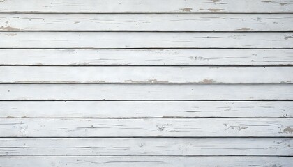 Fototapeta premium White light grey gray textured surface of old barn or house siding wall or floor with peeling paint shabby chic backdrop design