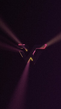 Light Rays Retro Vertical Logo Reveal MOGRT 85
