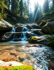 stream in the forest