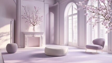Lavender, Pink, White Room Photography Backdrop