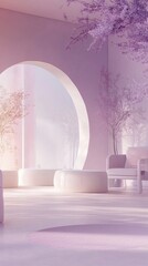 Lavender, Pink, White Room Photography Backdrop