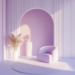 Lavender, Pink, White Room Photography Backdrop