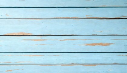 Naklejka premium Light blue plank timber textured surface of old barn or house siding wall or floor with peeling paint
