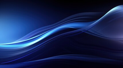 Abstract Blue Swirling Wave Design Background