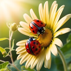 ladybug on flower