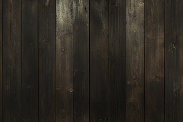 Obraz premium Dark brown vertical wood plank texture background.