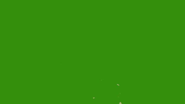 confetti falling on green background 4K celebration party birthday colorful, sky, horizontal, bubble
