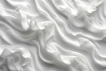 Obraz premium A detailed view of white fabric texture, suitable for textiles or fashion designs