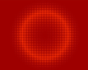 Bright Red Halftone dotted background. Pop art style. Pattern with small circles, dots, design element for web banners, posters, cards, wallpapers, backdrops, sites. Vector illustration
