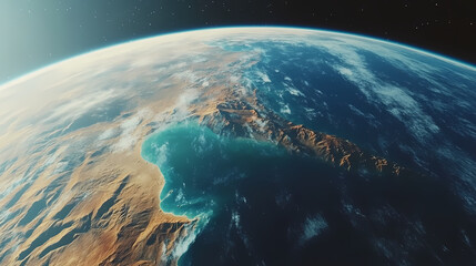 Fototapeta premium majestic earth curvature