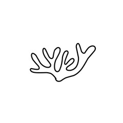 coral outline illustration