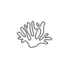coral outline illustration