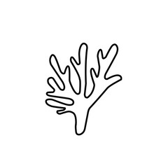coral outline illustration