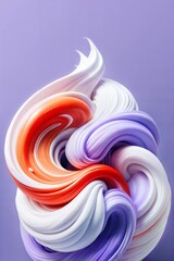 Fototapeta premium Dynamic Abstract Swirling Gradient Art in Purple and Red Tones