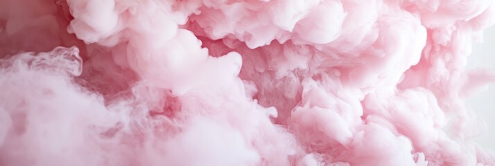 Fototapeta premium 淡いピンクの雲が空間を包む幻想的な光景が広がり心を安らげる