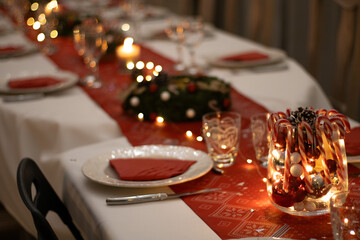 Décorations et table de Noël