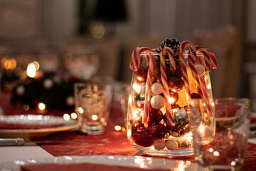 Décorations et table de Noël