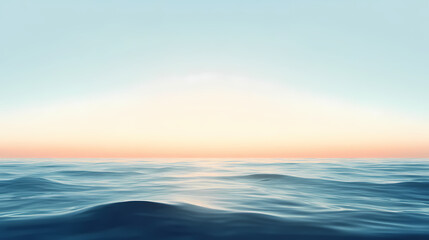 Obraz premium Background of a clear sky with a soft gradient from blue to white at the horizon. Horizon. Illustration