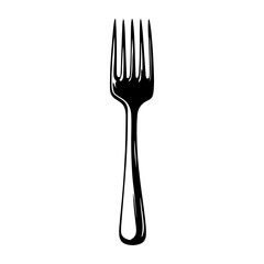 Fork png - utensil on isolated transparent background