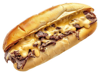 PNG Delicious cheesy steak sandwich
