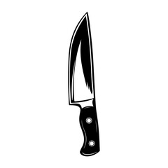 Kitchen knife - utensil on isolated transparent background