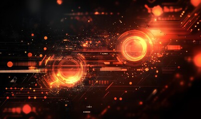 Modern Tech Abstract Background, Generative AI