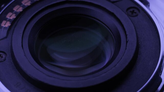 camera lens for shooting. bayonet mount