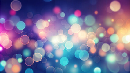 Abstract colorful bokeh background with vibrant glowing lights creating festive and dreamy atmosphere for designs