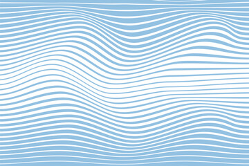 simple abstract light sky color wavy distort line pattern blue lines on a blue background