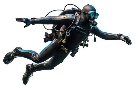 PNG Man scuba diving recreation adventure outdoors.