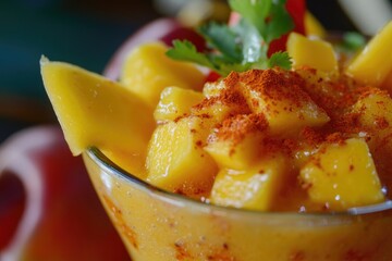 A close-up shot of a bowl of food on a table, great for editorial use