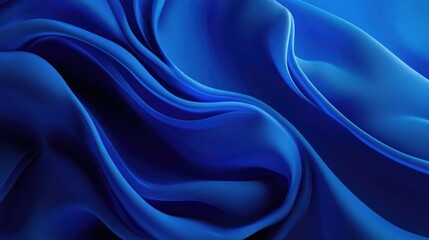 Obraz premium Blue Fabric Close-Up