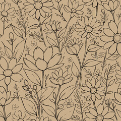 flower seamless patterns