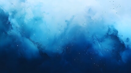 Abstract blue watercolor background with snowflakes, perfect for creating a festive atmosphere in holiday designs