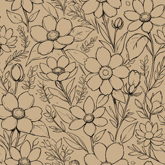 flower seamless patterns