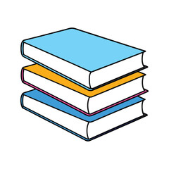 Stack of Books Vector Illustration Academic and Literary Symbol for Learning, Education, and Knowledge Enthusiasts