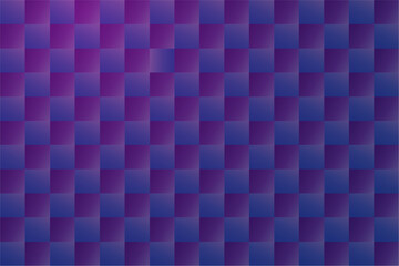 Abstract background with squares. Modern seamless backdrop with blue and purple squares with gradient effect, vector illustration.