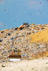 Large trash sanitary landfill neat Fort Pierce Florida FL