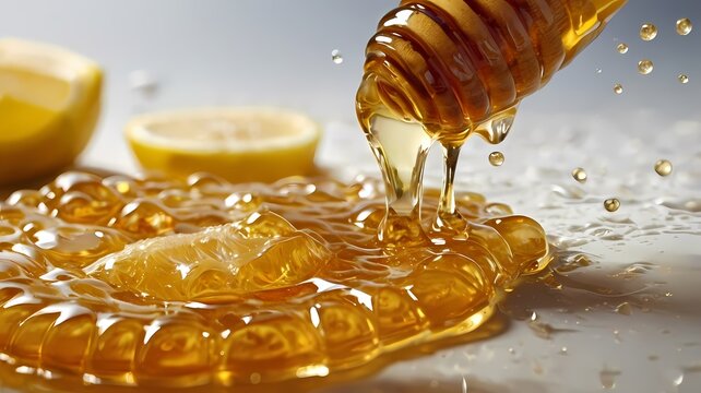 Sugar, honey, nectar, dessert, delicious food, background, ants, bees, lemon, lemon soda, honey lemon, honeycomb, lump sugar, ants on sugar Type 33