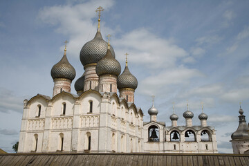 Russia Yaroslavl region Rostov Rostov Kremlin on a cloudy summer day