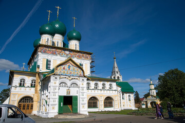 Russia Yaroslavl region Tutaev view on a cloudy summer day