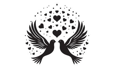 Happy Valentines Day typography vector illustration. Romantic Template design for celebrating valentine's Day on 14 February. Wallpaper, flyer, poster, sticker, banner, card , T- Shart