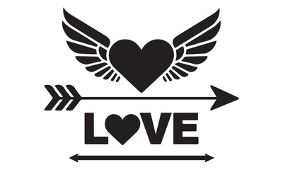 Fototapeta premium Happy Valentines Day typography vector illustration. Romantic Template design for celebrating valentine's Day on 14 February. Wallpaper, flyer, poster, sticker, banner, card , T- Shart