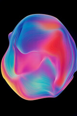 a colorful, abstract, colorful, and colorfully colored object