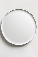 Blank circular shop sign with smooth finish for business displays