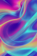 Obraz premium a colorful background with a wavy pattern