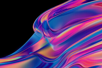 Fototapeta premium abstract background with colorful liquid