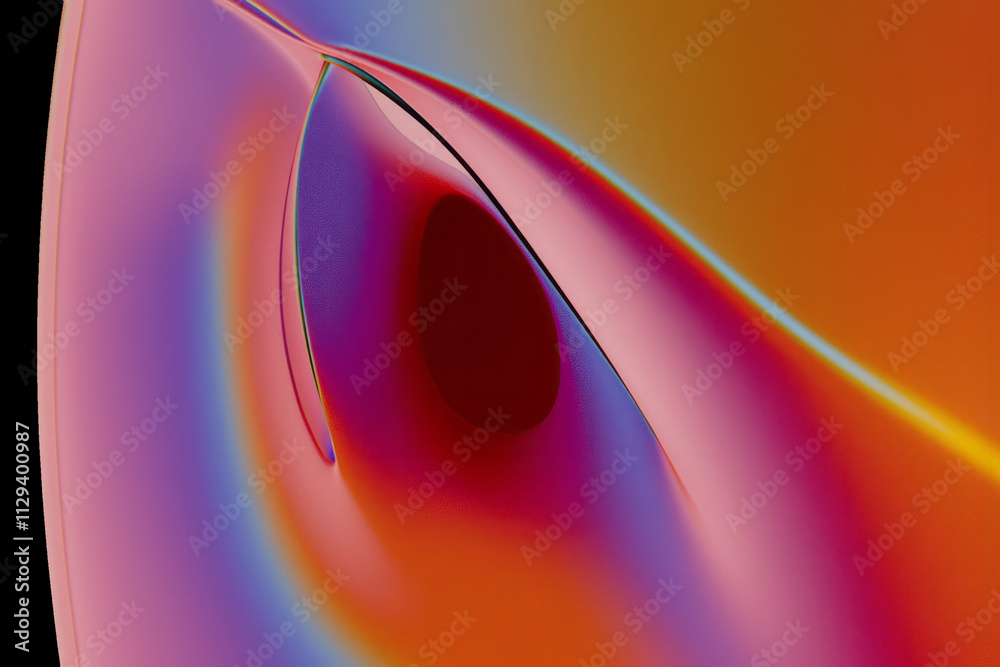 Aufkleber the back of an with a red and blue background