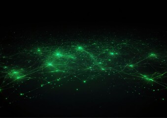 Fototapeta premium Eco Connected Networks. Green Futuristic Design for Sustainability and Tech